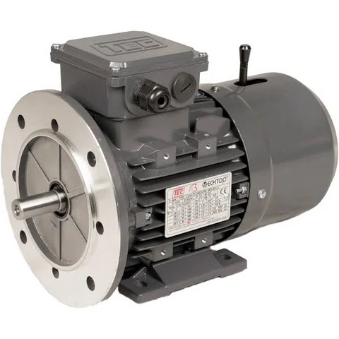 Three Phase Brake Motor 1.5kW 6P (945rpm) 415v B35 Foot/Flange Mount D100LA-4 IP55 Aluminium - Motor Gearbox Products