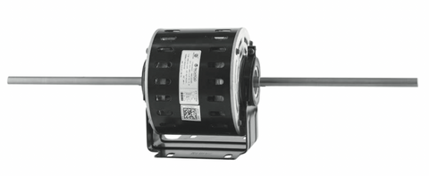 Double Shaft Fan Motor 600W 4P 240V PSC FR48 3 speed vented, resilient cradle - Motor Gearbox Products
