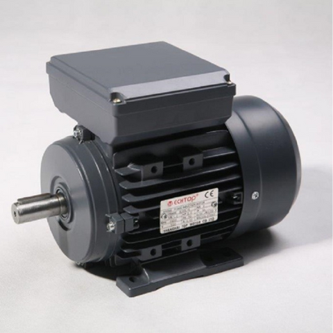 Techtop Single Phase Electric Motor, 3.7kW (5HP), 4Pole (1440rpm), 240v/480v, Cap Start / Cap Run, B3 Foot Mounted, D112M-4 Frame, Thermal Overload, IP55 Rated - Motor Gearbox Products