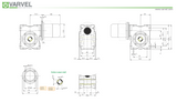 Varvel RT40 Right Angle Gearmotor 0.18kw 70rpm Output Speed 18mm Hollow Bore Three Phase - Motor Gearbox Products