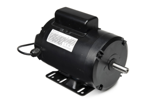 Techtop Imperial Frame Single Phase Motor 0.75kw, 1420rpm, 240v 50Hz, 56 Frame, 5/8" Shaft, IP55, 2 Metre Lead and Plug, TEFC - Motor Gearbox Products