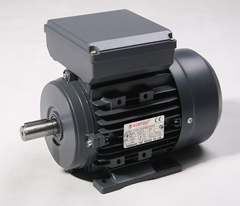 Single Phase Electric Motor 0.75kW 1HP 4Pole (1410rpm) 240v CSCR B3 Foot Mounted D80B-4 T/O IP55 - Motor Gearbox Products