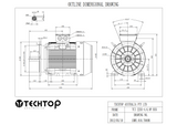 Three Phase Electric Motor 37kW 4P (1475rpm) 415v B35 Foot/Flange Mounted TCI225S-4 IP55 Cast Iron - Motor Gearbox Products