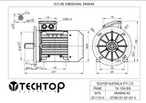 Three Phase Electric Motor 3.0kW 2P (2900rpm) 415v B35 Foot/Flange Mounted TAI100L-2 IP55 Aluminium - Motor Gearbox Products