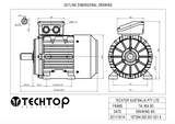 Three Phase Electric Motor 1.1kW 4P (1420rpm) 415v B3 Foot Mounted TAI90S-4 IP55 Aluminium - Motor Gearbox Products