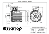 Three Phase Electric Motor 4kW 4P (1440rpm) 415v B14A Flange Mounted TAI112M-4 IP55 Aluminium - Motor Gearbox Products