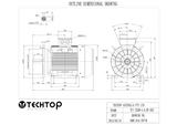 Three Phase Electric Motor 45kW 4P (1475rpm) 415v B35 Foot/Flange Mounted TCI225M-4 IP55 Cast Iron - Motor Gearbox Products