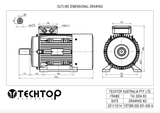 Three Phase Electric Motor 37kW 2P (2950rpm) 415v B3 Foot Mounted TAI200LB-2 IP55 Aluminium - Motor Gearbox Products