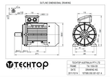 Three Phase Electric Motor 3kW 4P (1445rpm) 415v B3 Foot Mounted TAI100LB-4 IP55 Aluminium - Motor Gearbox Products
