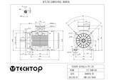 Three Phase Electric Motor 37kW 2P (2955rpm) 415v B35 Foot/Flange Mounted TCI200LB-2 IP55 Cast Iron - Motor Gearbox Products