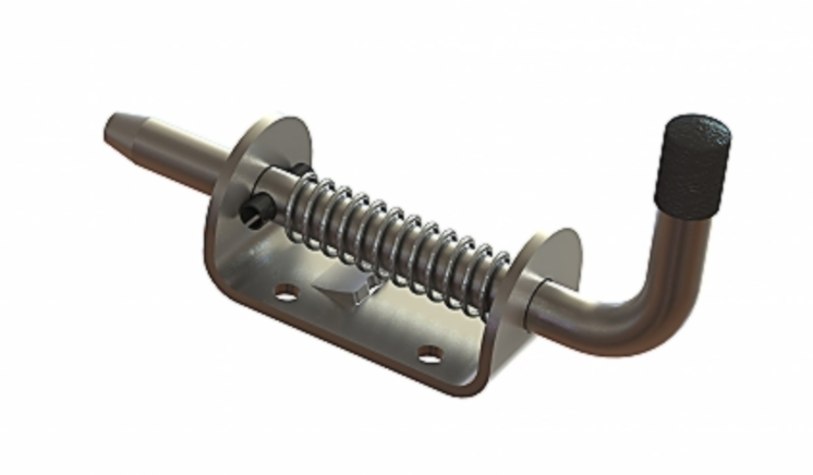 Marine Grade 316 Stainless Steel Spring Bolt, 12mm Diameter Bolt ...