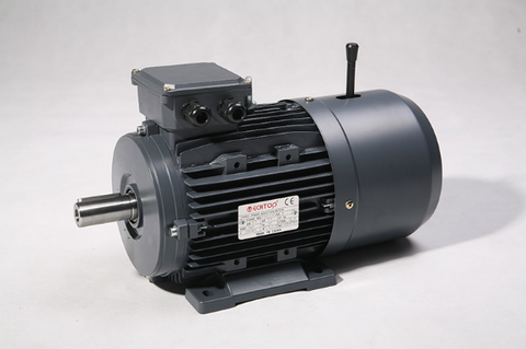 Three Phase Brake Motor 0.18kW 4P (1275rpm) 415v B3 Foot Mounted D63B-4 IP55 Aluminium - Motor Gearbox Products