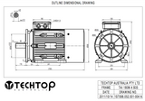 Three Phase Electric Motor 18.5kw 4P (1460rpm) 415v B35 Foot/Flange Mounted TAI180M-4 IP55 Aluminium - Motor Gearbox Products