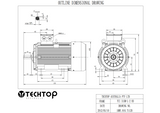 Three Phase Electric Motor 200kW 2P (2985rpm) 415v B3 Foot Mounted TCI315LB-2 IP55 Cast Iron - Motor Gearbox Products