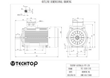 Three Phase Electric Motor 110kW 2P (2980rpm) 415v B3 Foot Mounted TCI315S-2 IP55 Cast Iron - Motor Gearbox Products