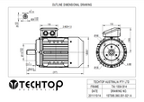 Three Phase Electric Motor 2.2kW 4P (1440rpm) 415v B14A Flange Mounted TAI100LA-4 IP55 Aluminium - Motor Gearbox Products