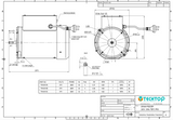 Grain Feeder Motor 0.56kw, 1420rpm, 240v Single Phase CSCR, 1/2" Shaft, 56NY Frame, TEFC, IP55, 1 Metre Lead with Plug Fitted - Motor Gearbox Products