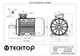 Three Phase Electric Motor 15kw 4P (1460rpm) 415v B3 Foot Mounted TAI160L-4 IP55 Aluminium - Motor Gearbox Products