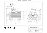 Three Phase Electric Motor 132kW 4P (1485rpm) 415v B3 Foot Mounted TCI315M-4 IP55 Cast Iron - Motor Gearbox Products