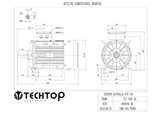 Three Phase Electric Motor 18.5kW 2P (2950rpm) 415v B3 Foot Mounted TCI160L-2 IP55 Cast Iron - Motor Gearbox Products