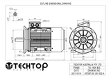Three Phase Electric Motor 11kw 4P (1460rpm) 415v B35 Foot/Flange Mounted TAI160M-4 IP55 Aluminium - Motor Gearbox Products