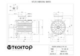 Three Phase Electric Motor 15kW 4P (1470rpm) 415v B3 Foot Mounted TCI160L-4 IP55 Cast Iron - Motor Gearbox Products
