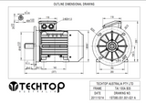 Three Phase Electric Motor 3kW 4P (1445rpm) 415v B35 Foot/Flange Mounted TAI100LB-4 IP55 Aluminium - Motor Gearbox Products