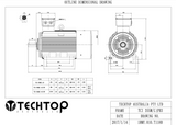 Three Phase Electric Motor 250kW 4P (1490rpm) 415v B3 Foot Mounted TCI355MB-4 IP55 Cast Iron - Motor Gearbox Products